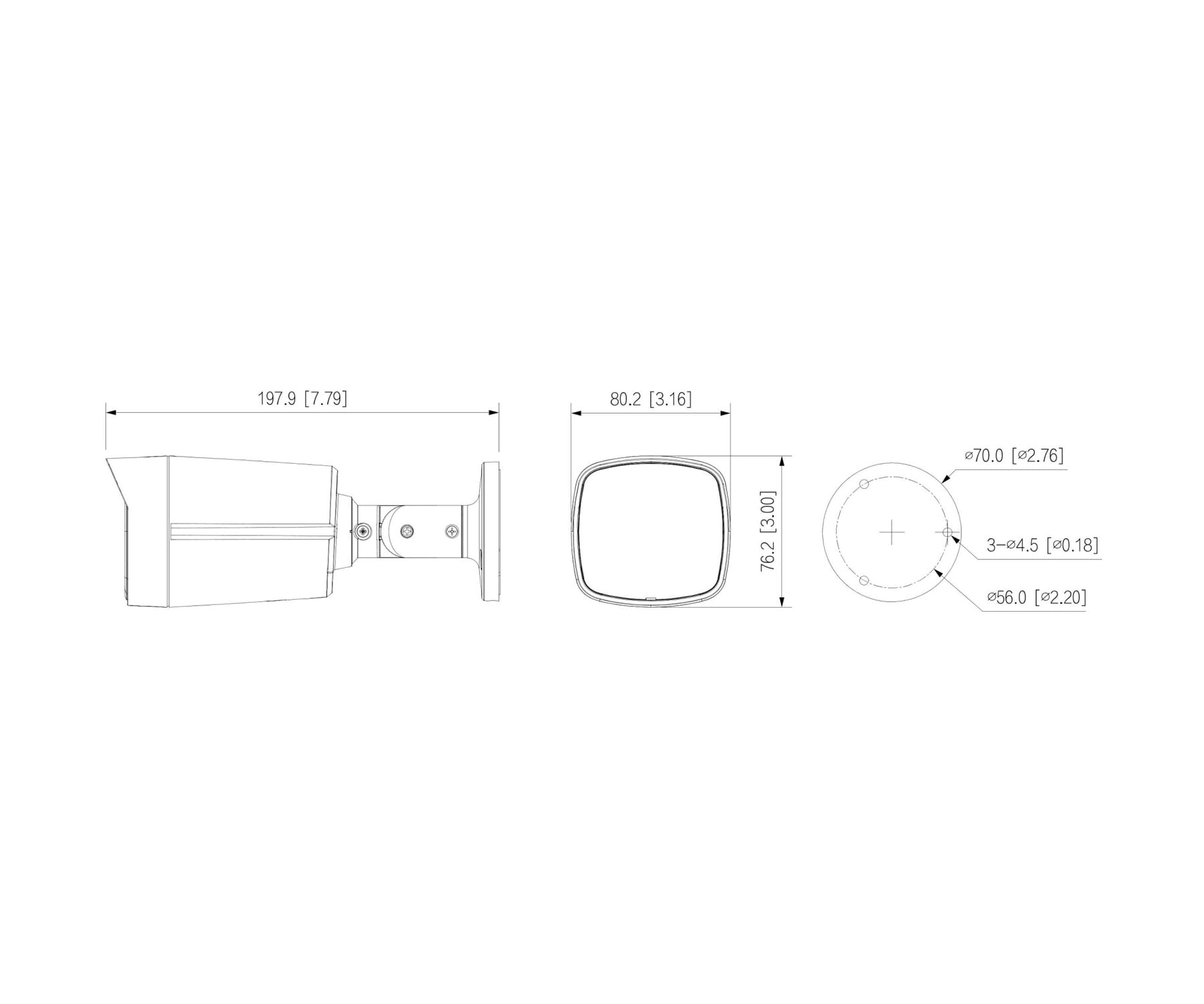 KAMERA IP IPC-HFW2449TL-S-LED-0360B-PRO WizSense WizColor - 4Mpx 3.6mm DAHUA-1805611