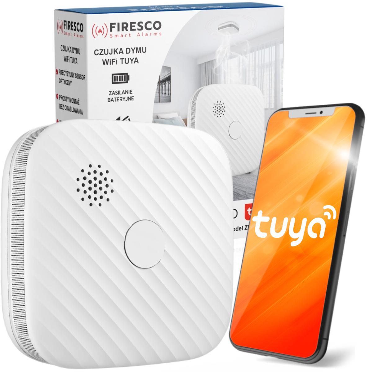 Czujnik dymu Firesco ZR153SW CB z WiFi aplikacja Tuya -1642132
