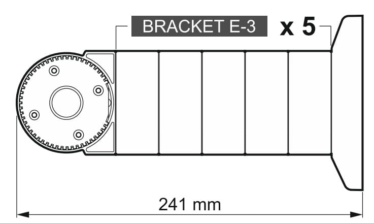 DYSTANS DLA MODUŁOWEGO UCHWYTU DO CZUJEK RUCHU BRACKET-E-3-GY SATEL-1333541