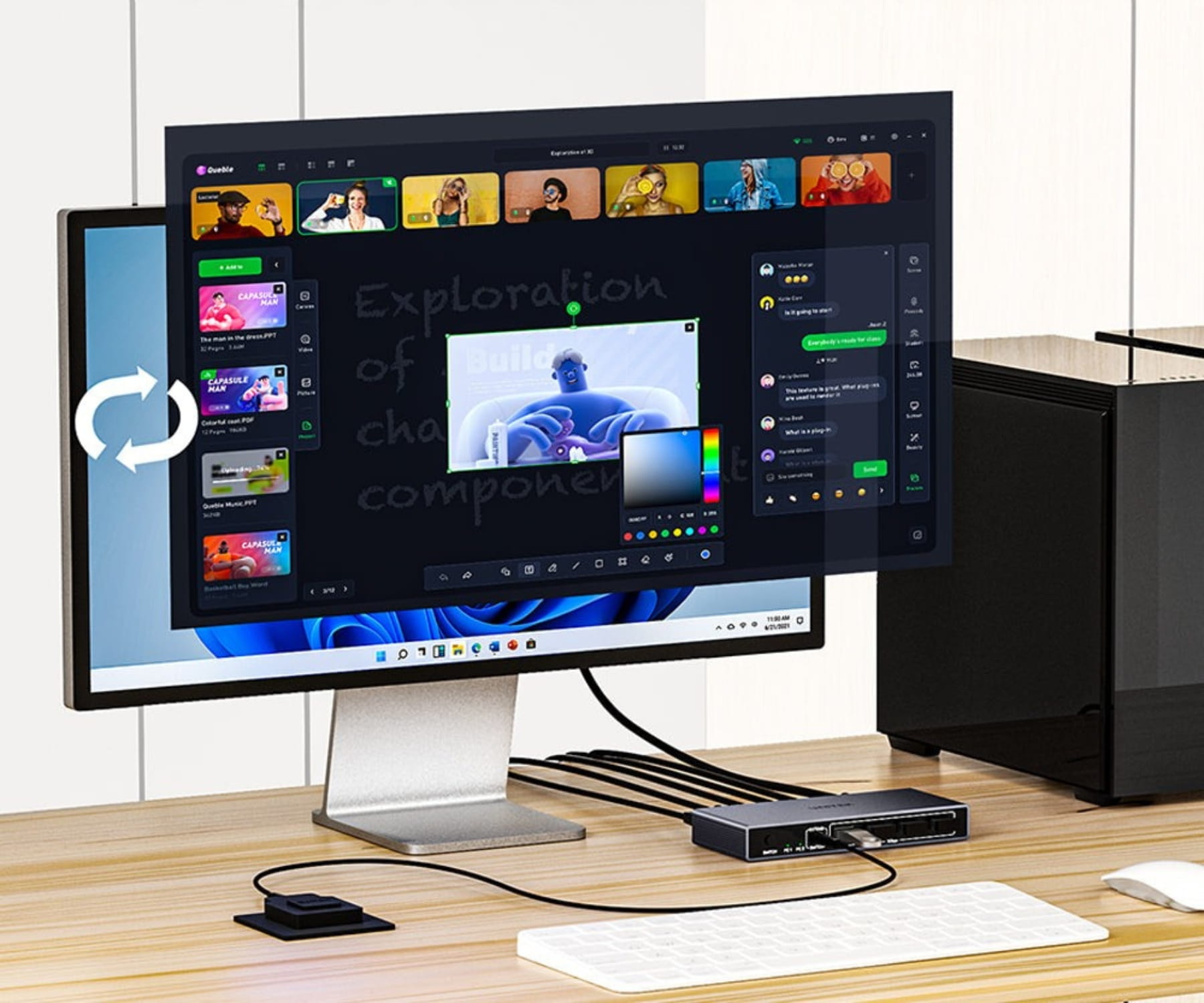 PRZEŁĄCZNIK HDMI + USB KVM V1309AGY01-EU 4K UHD UNITEK-1869711