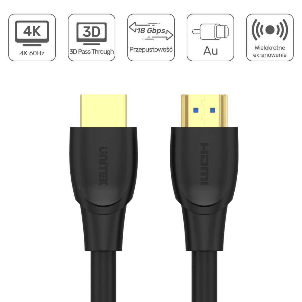 Unitek Kabel High Speed HDMI 2.0 4K C11068BK 7 m-1636471