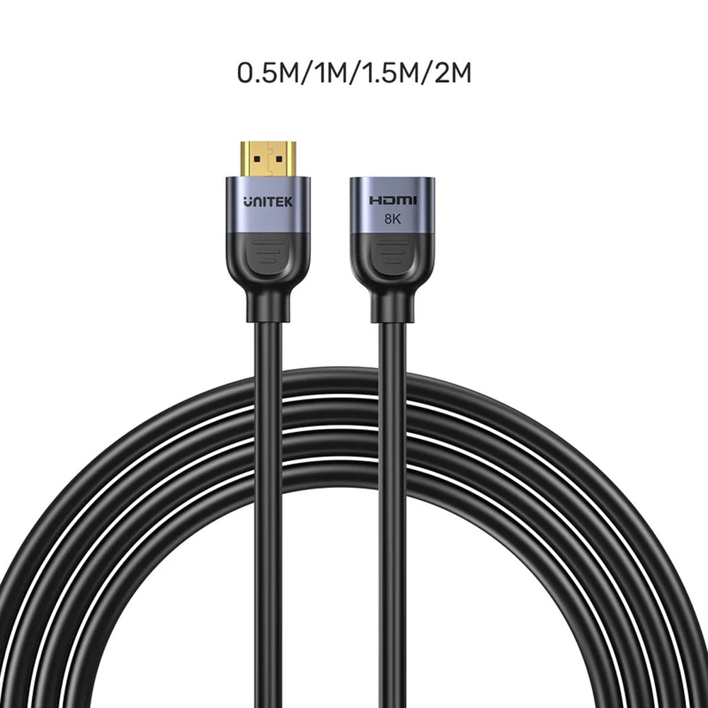 Unitek przedłużacz HDMI (M) - HDMI (F) 2.1, 8K 2m-1784805