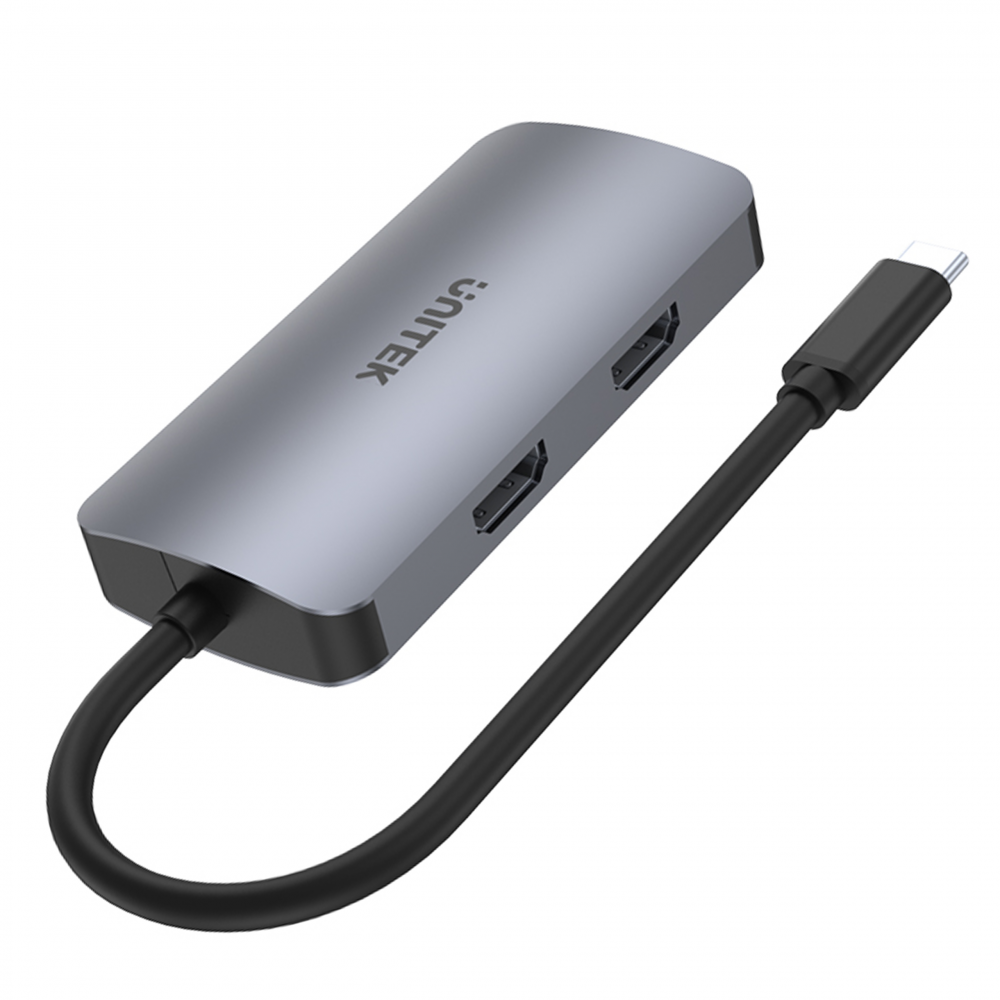 Unitek Hub USB-C 1xUSB 3.1 Gen1 VGA 2xHDMI PD MST-1632577