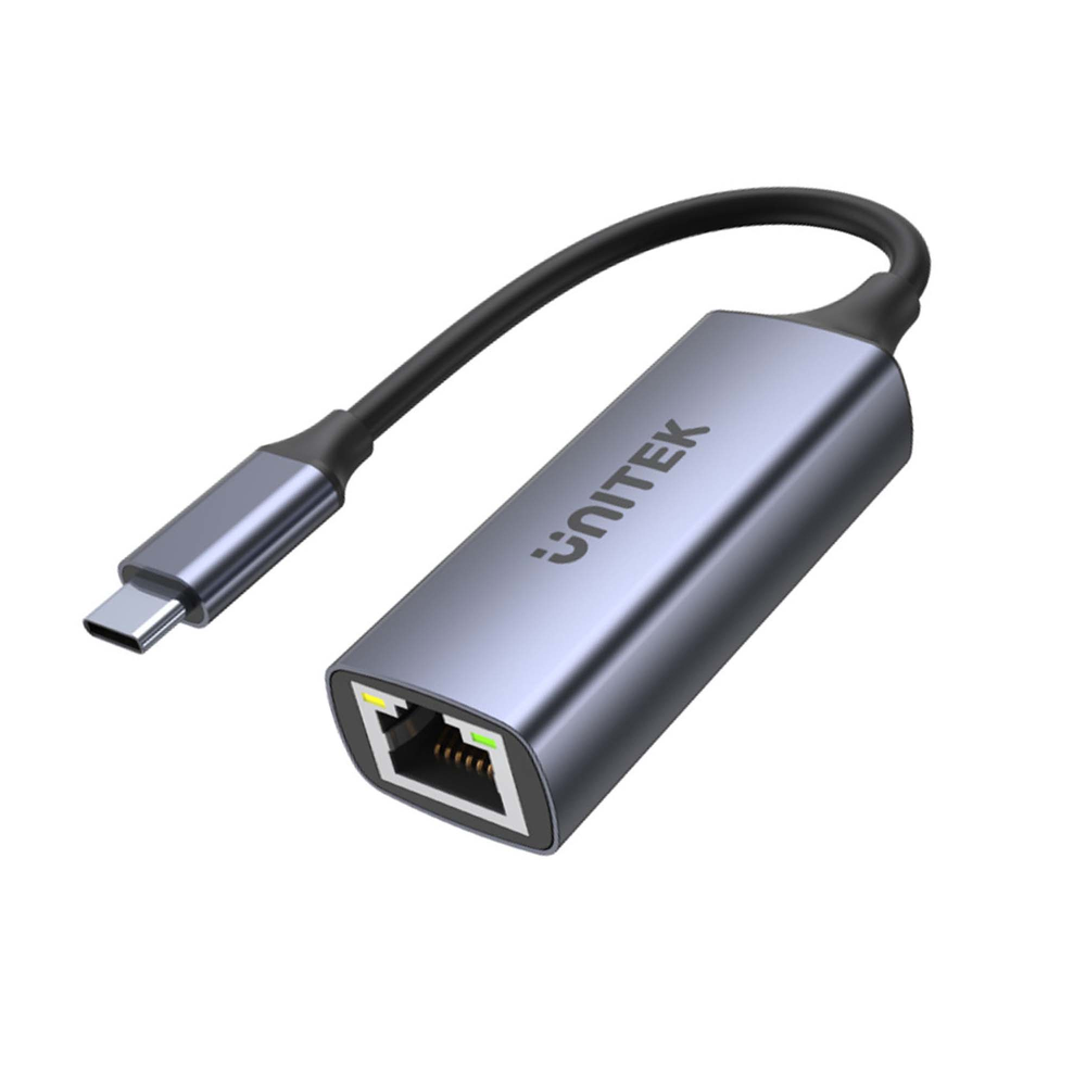 Unitek Adapter USB-C - RJ45 1Gbit LAN, PD 100W-1635078