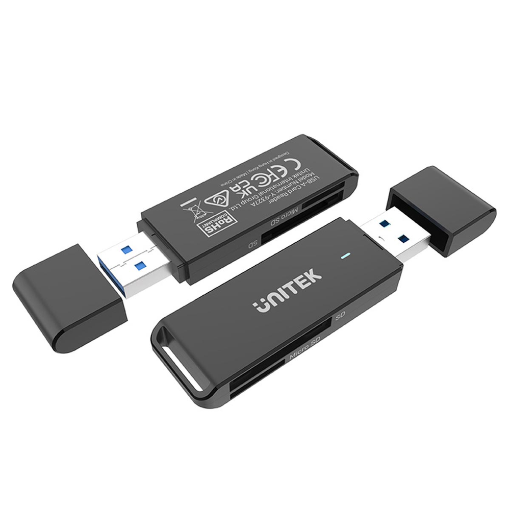 Unitek Czytnik kart SD i microSD USB-A-1638068