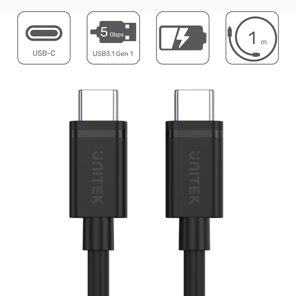 Unitek przewód USB Typ-C do USB Typ-C 1m-1274718