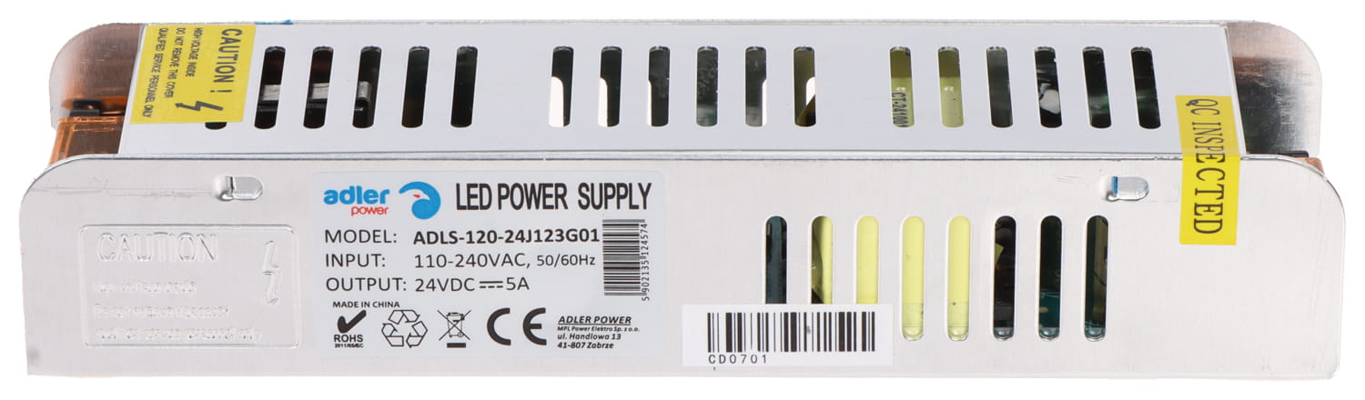 ZASILACZ IMPULSOWY ADLS-120-24 ADLER Power-1663968