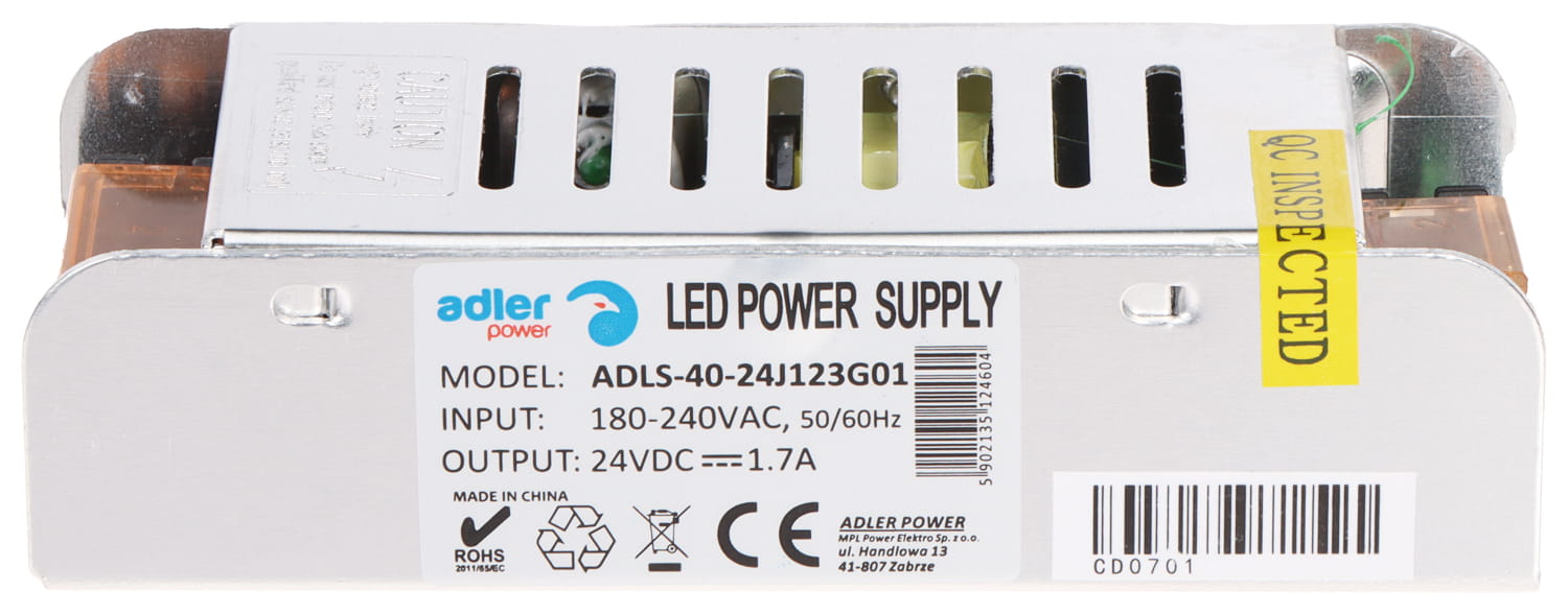 ZASILACZ IMPULSOWY ADLS-40-24 ADLER Power-1663957