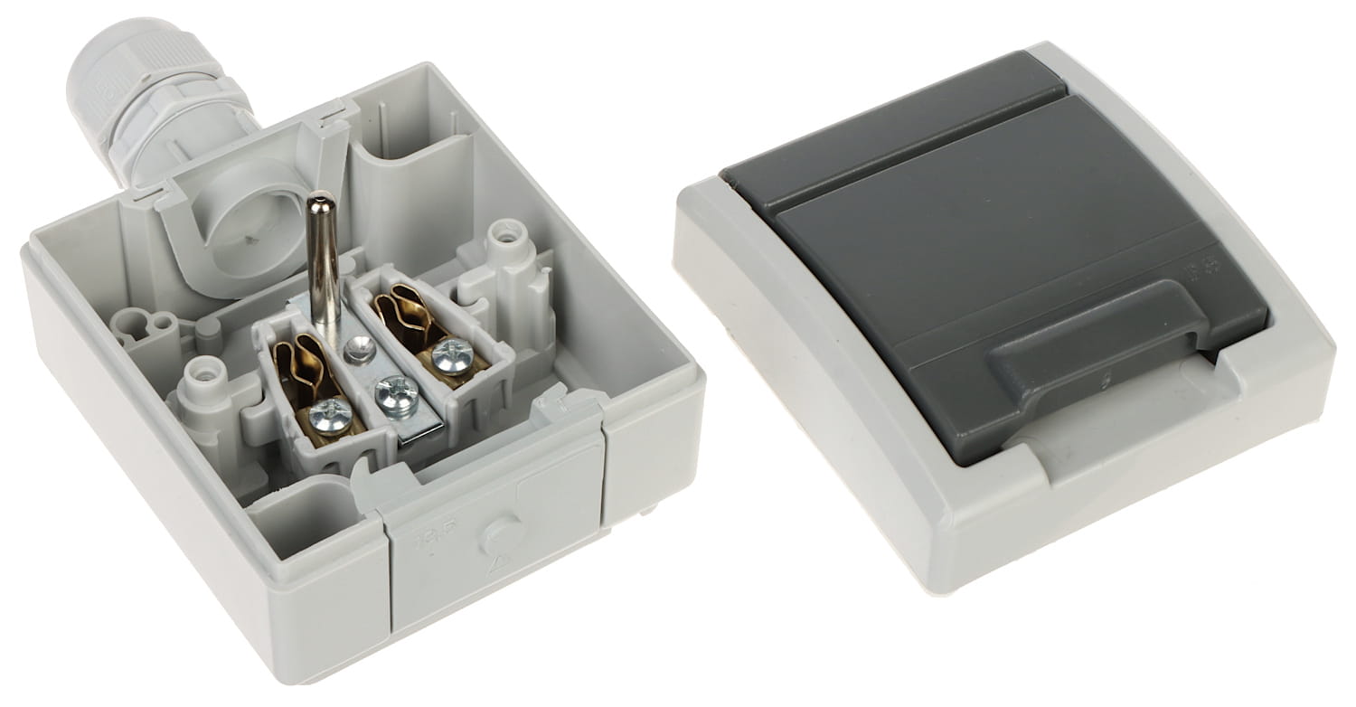 GNIAZDO NATYNKOWE POJEDYNCZE AQUANT-G1/EPN 230V AC 16A IP65 Elektro-Plast-1624479