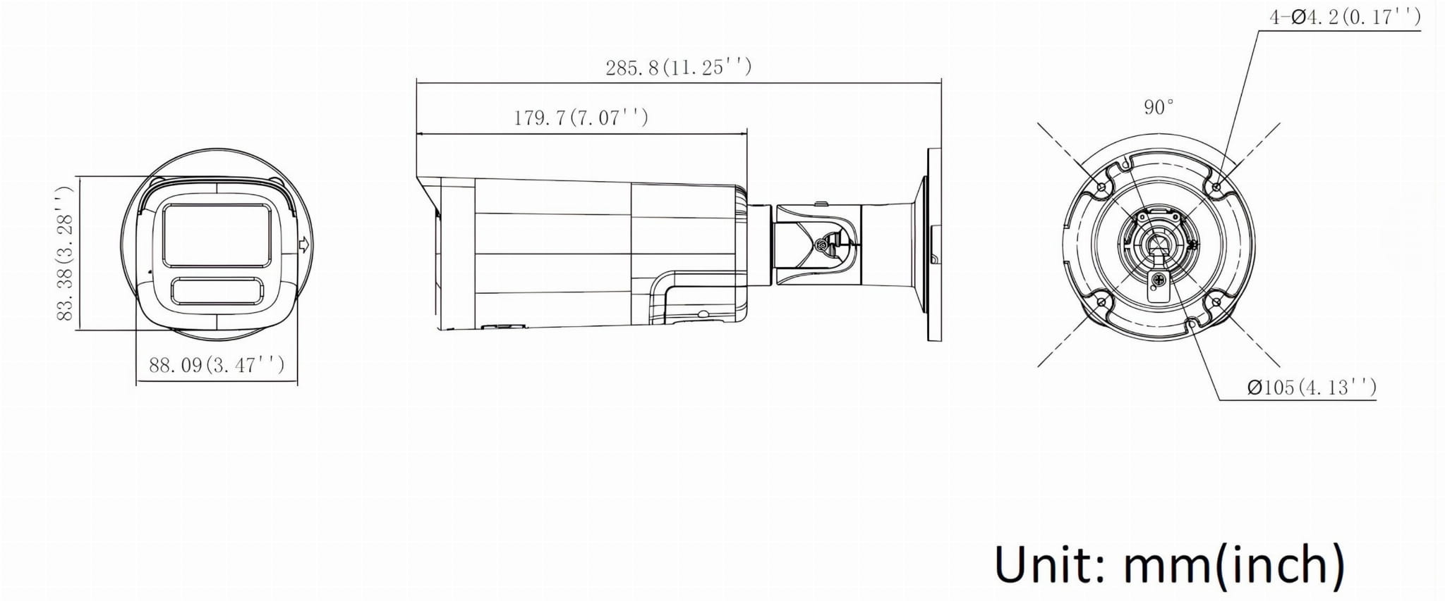 KAMERA IP DS-2CD1B47G3H-LIUF/SRB 2.8MM PL ColorVu 3.0 - 4Mpx Hikvision-1869154