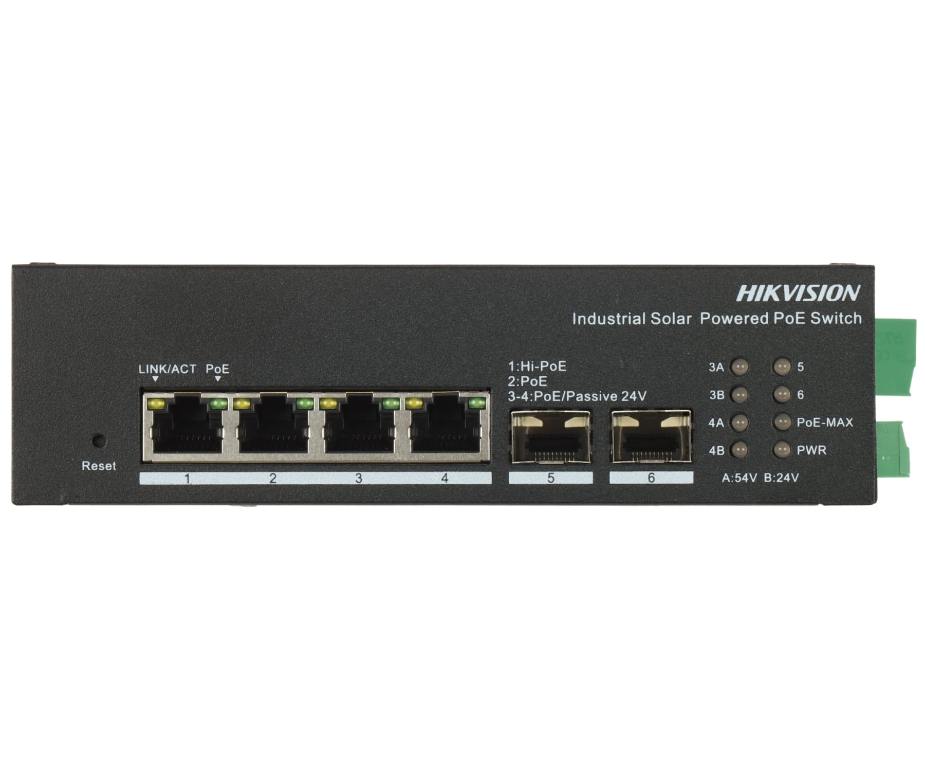 ZARZĄDZALNY SWITCH PRZEMYSŁOWY POE DS-3T1506HP-EI-UPS/NO POWER UNIT 4-PORTOWY SFP Hikvision-1868867