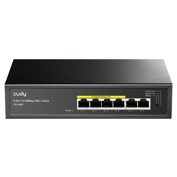 SWITCH POE FS1006P 4-PORTOWY CUDY-1790511