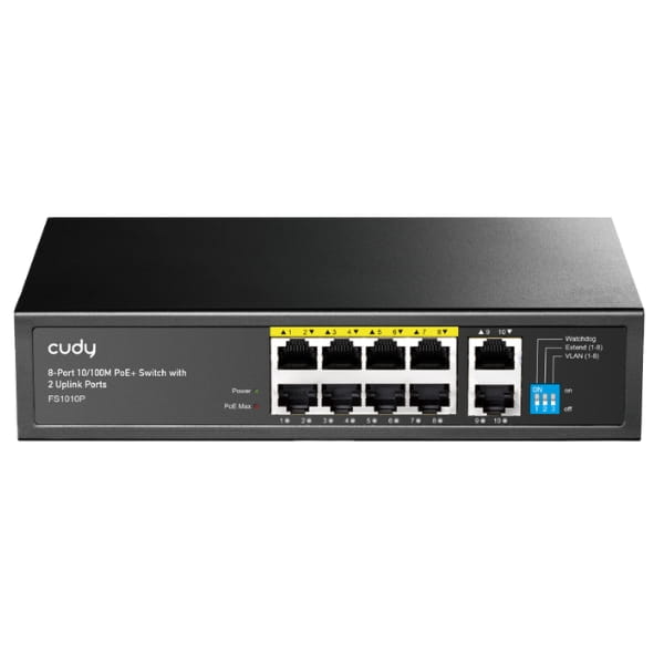 SWITCH POE FS1010P 8-PORTOWY CUDY-1790513