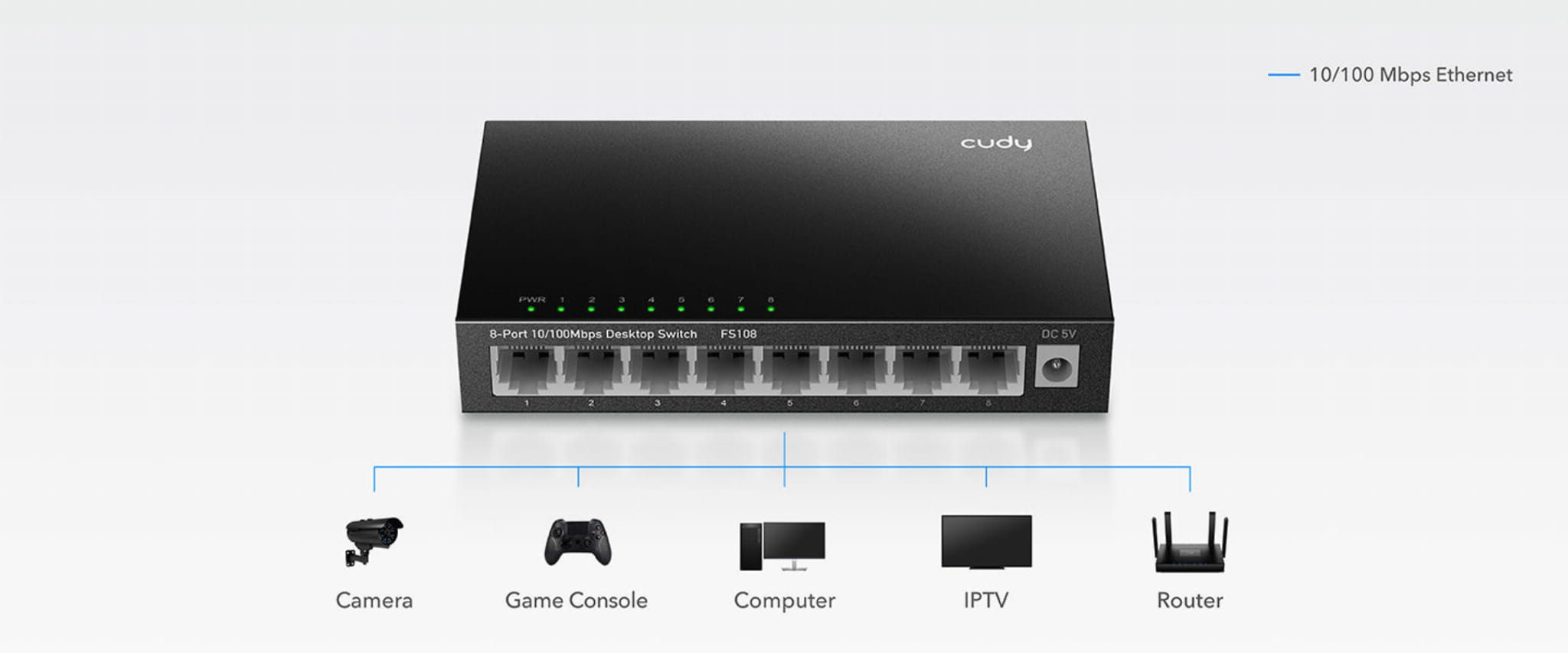 SWITCH   FS108 8-PORTOWY CUDY-1790336