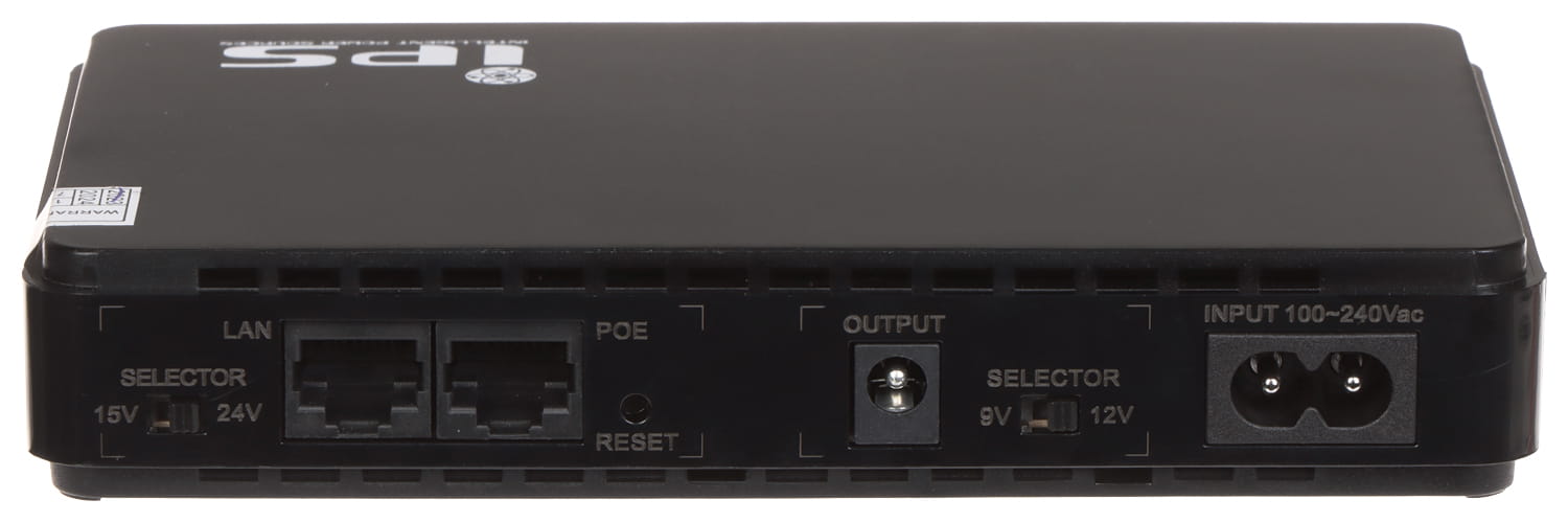 ZASILACZ UPS ROUTERUPS-15-POE 15W 5V / 9V / 12V DC, 15V / 24V PoE IPS-1650578
