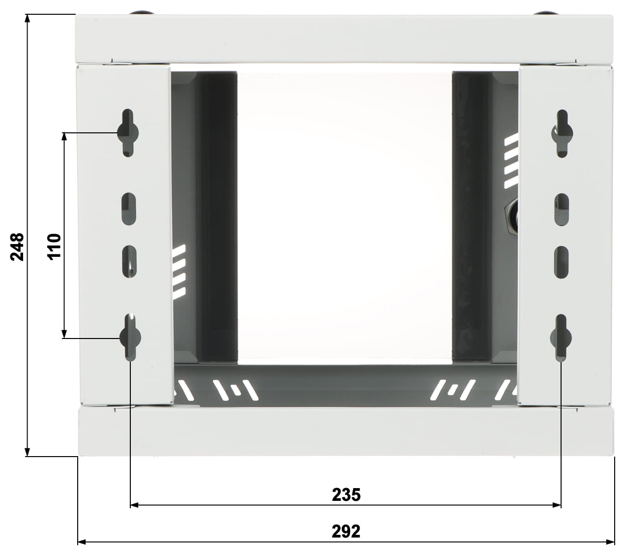 SZAFA RACK WISZĄCA S-RC10-4U-300GG STALFLEX-1683205