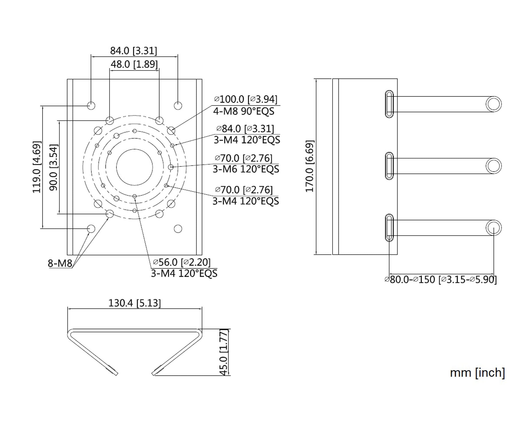 UCHWYT NA SŁUP STG-PFA150 STG-1822694