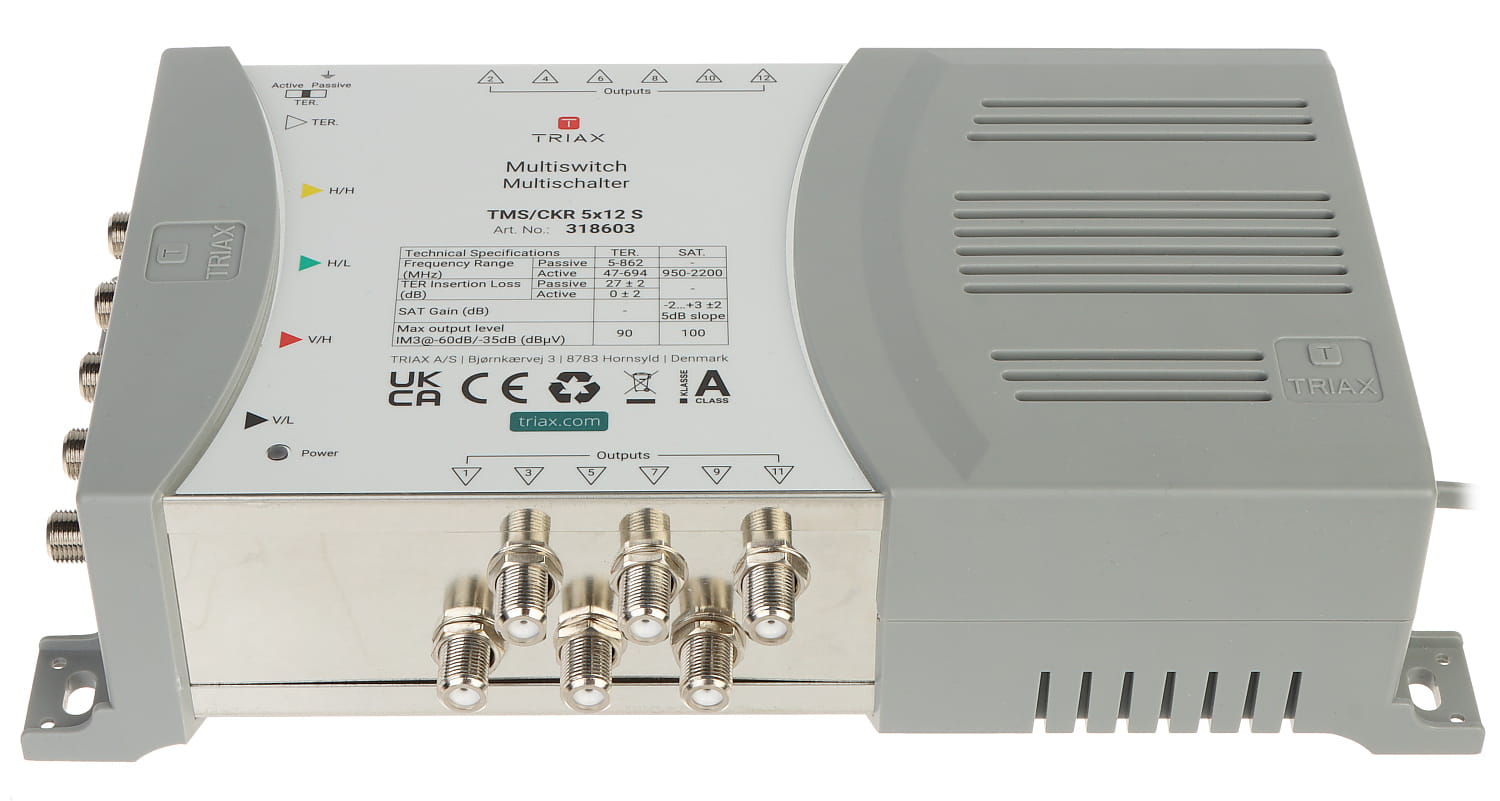 MULTISWITCH TMS-5/12S 5 WEJŚĆ / 12 WYJŚĆ TRIAX-1319204