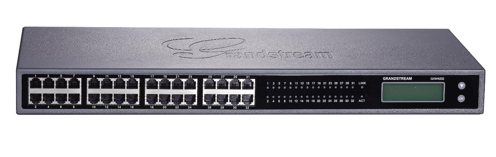 Grandstream GXW4232V2 Bramka VoIP 32 porty FXS - widok od strony portów.jpg