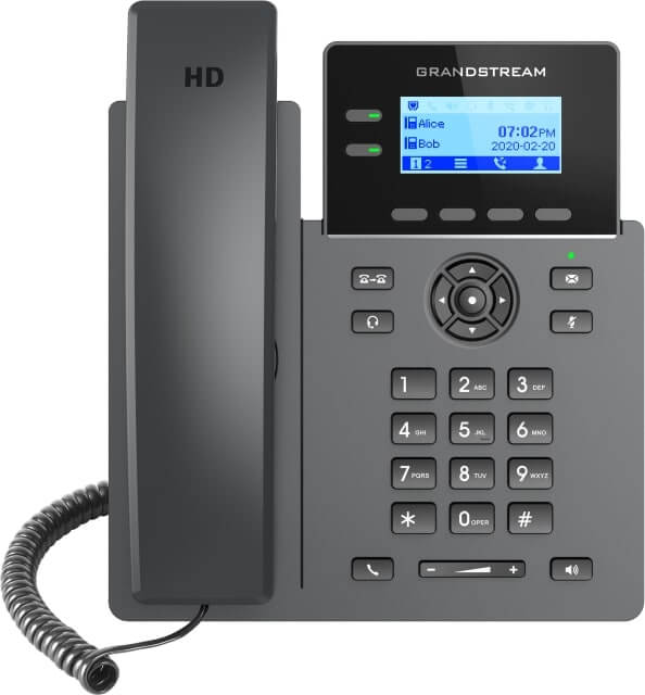 Grandstream GRP2602P – telefon IP – widok z przodu.jpg