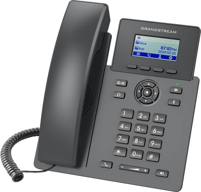 Grandstream GRP2601 – telefon IP – widok pod kątem.jpg