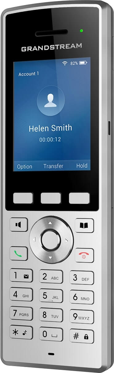 Grandstream WP822 – telefon WiFi VoIP – widok pod kątem.jpg