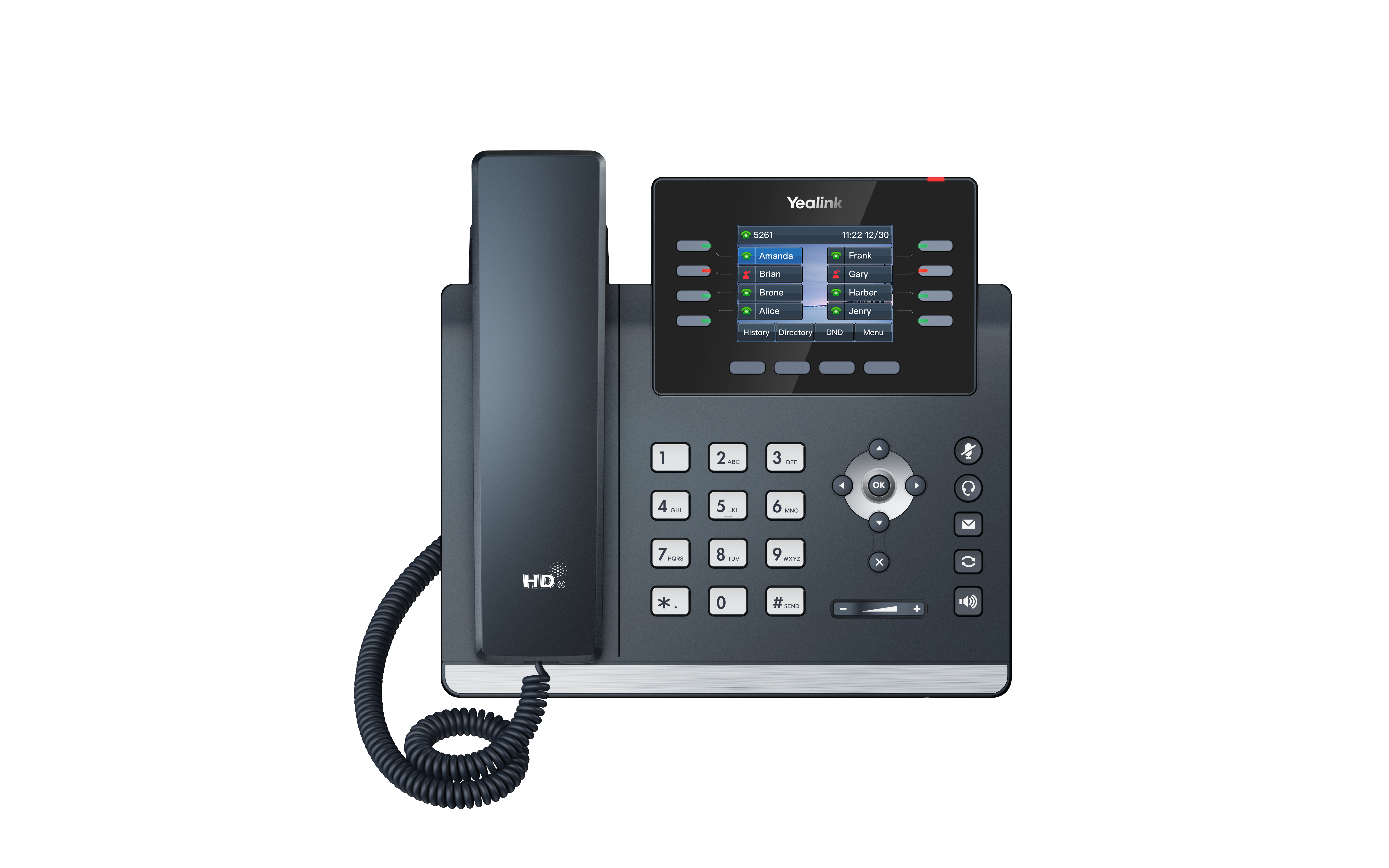 Yealink SIP-T44U – telefon IP – widok z przodu.png