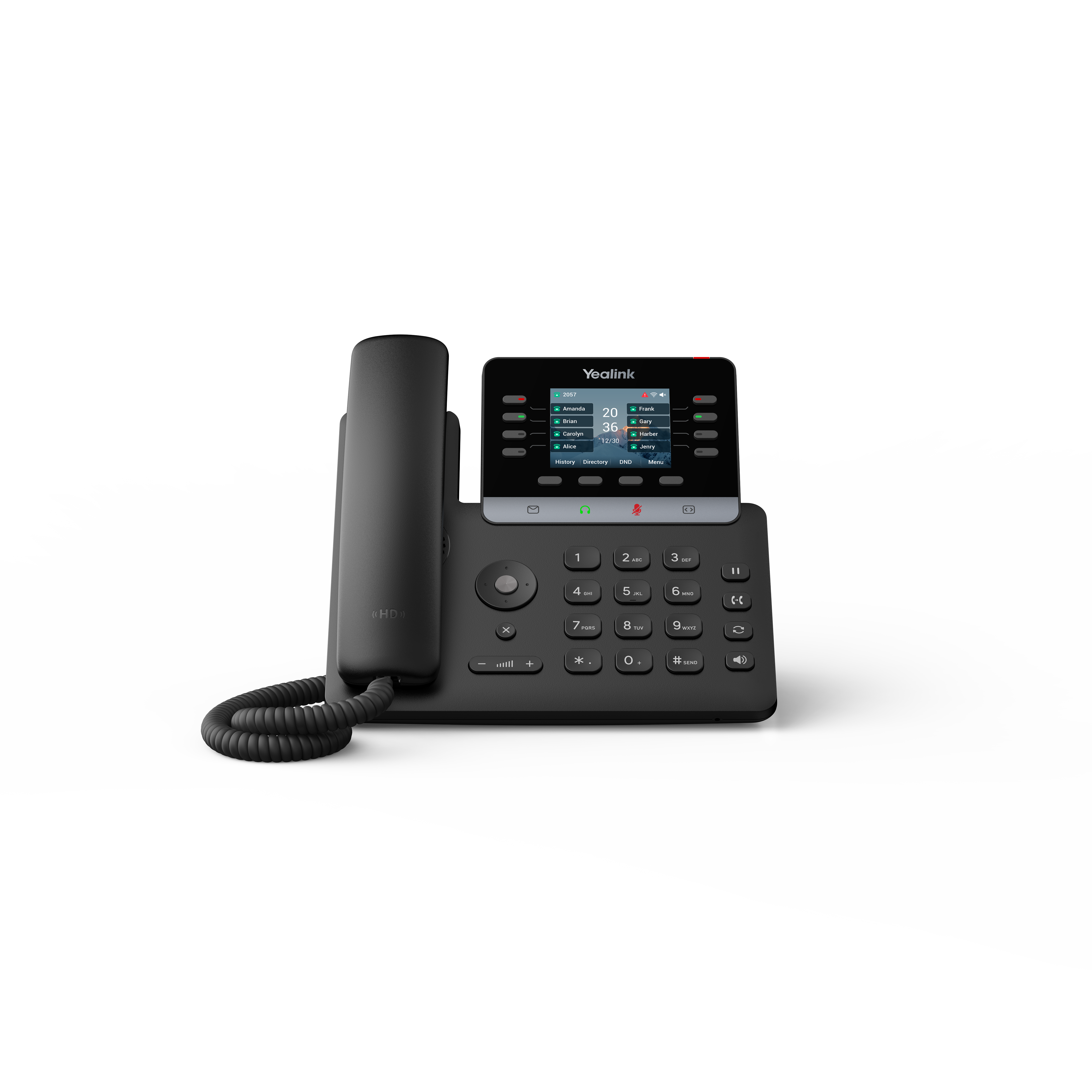 Yealink SIP-T73U – telefon IP biurkowy – widok z przodu.png