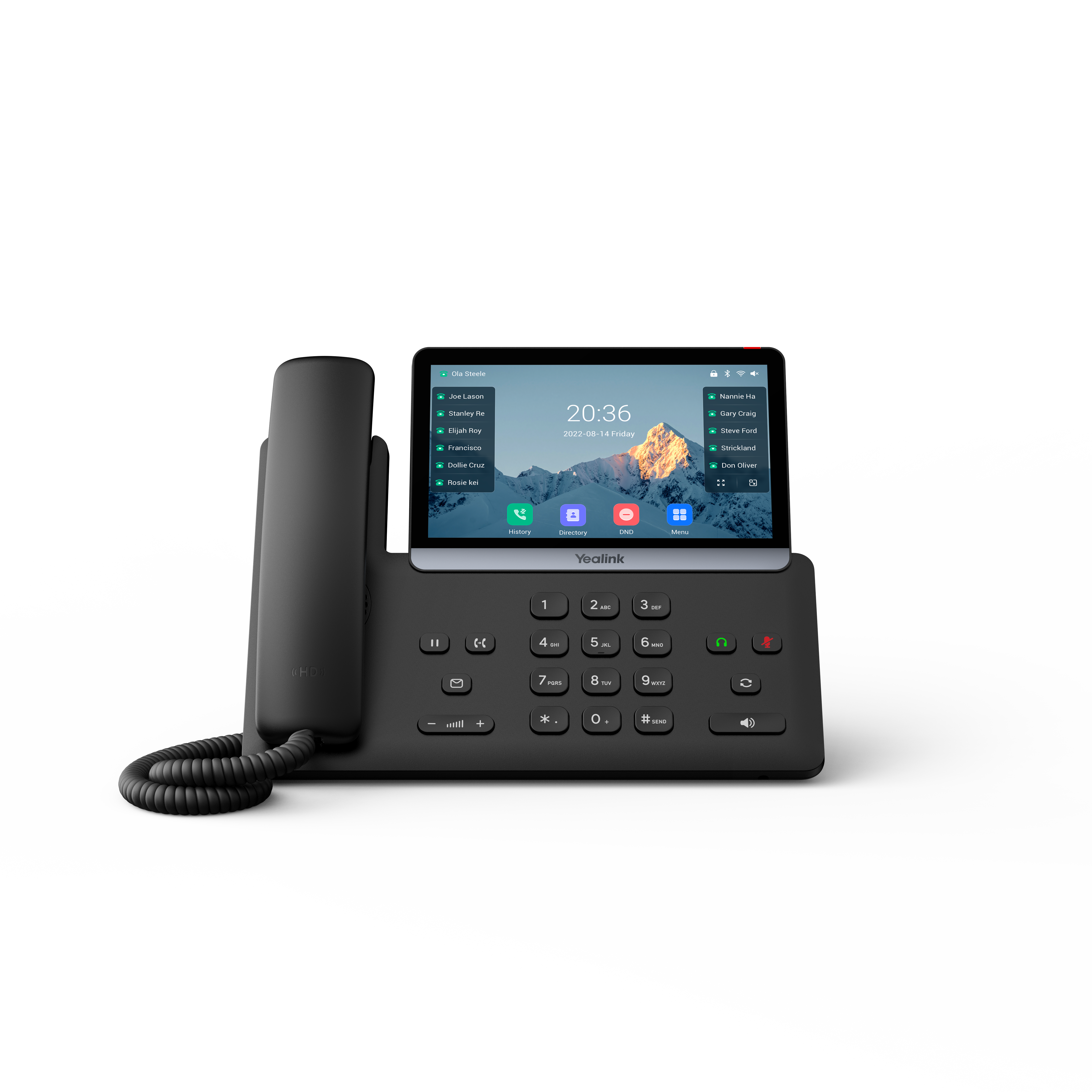 Yealink SIP-T77U – telefon IP – widok z przodu.png