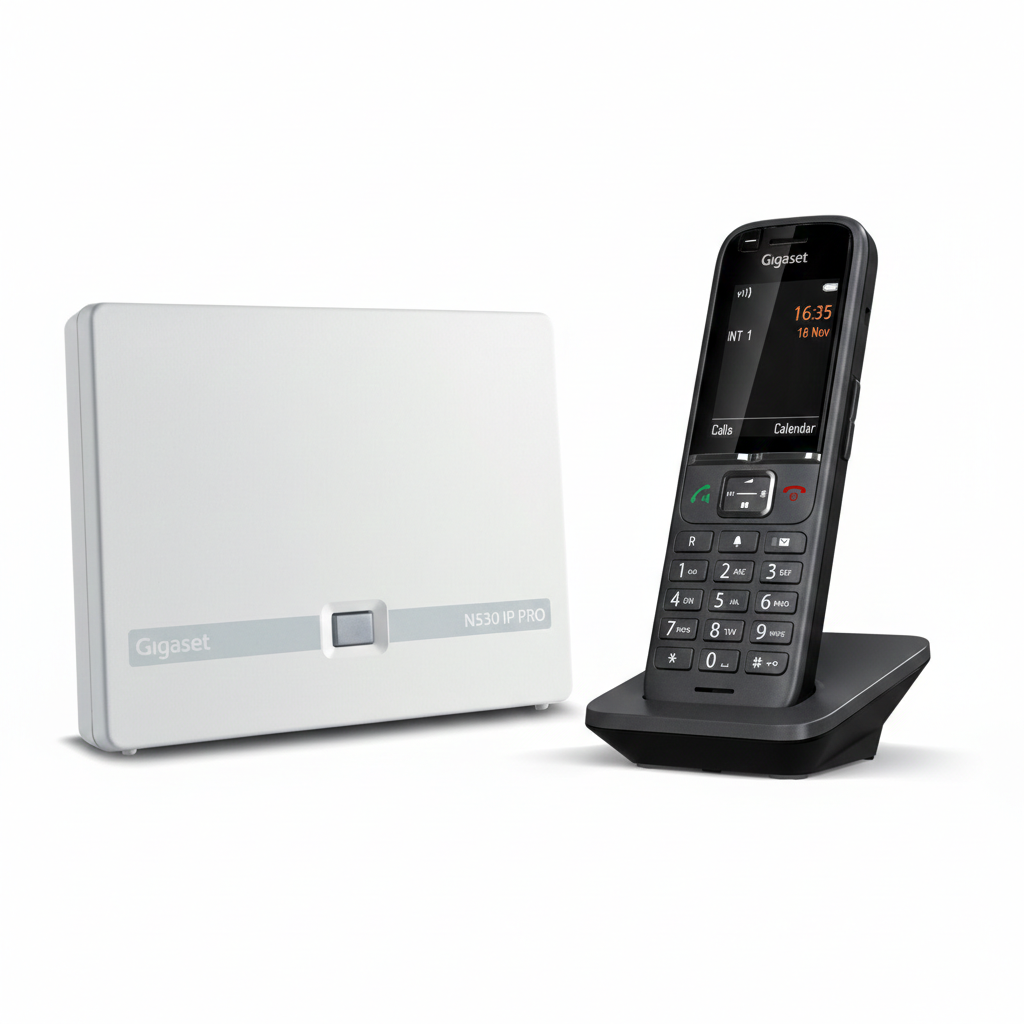 Gigaset N530 IP PRO + S700H PRO – zestaw DECT VoIP – widok zestawu.jpg