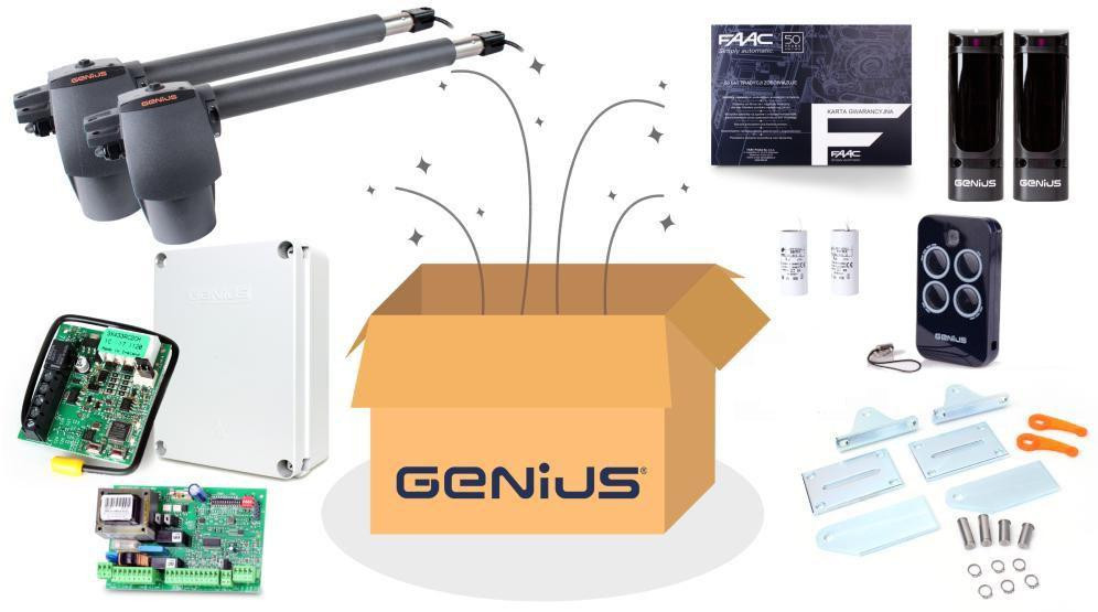 Zestaw Genius G-Bat 300 do bram 6m dwuskrzydłowych-1895801