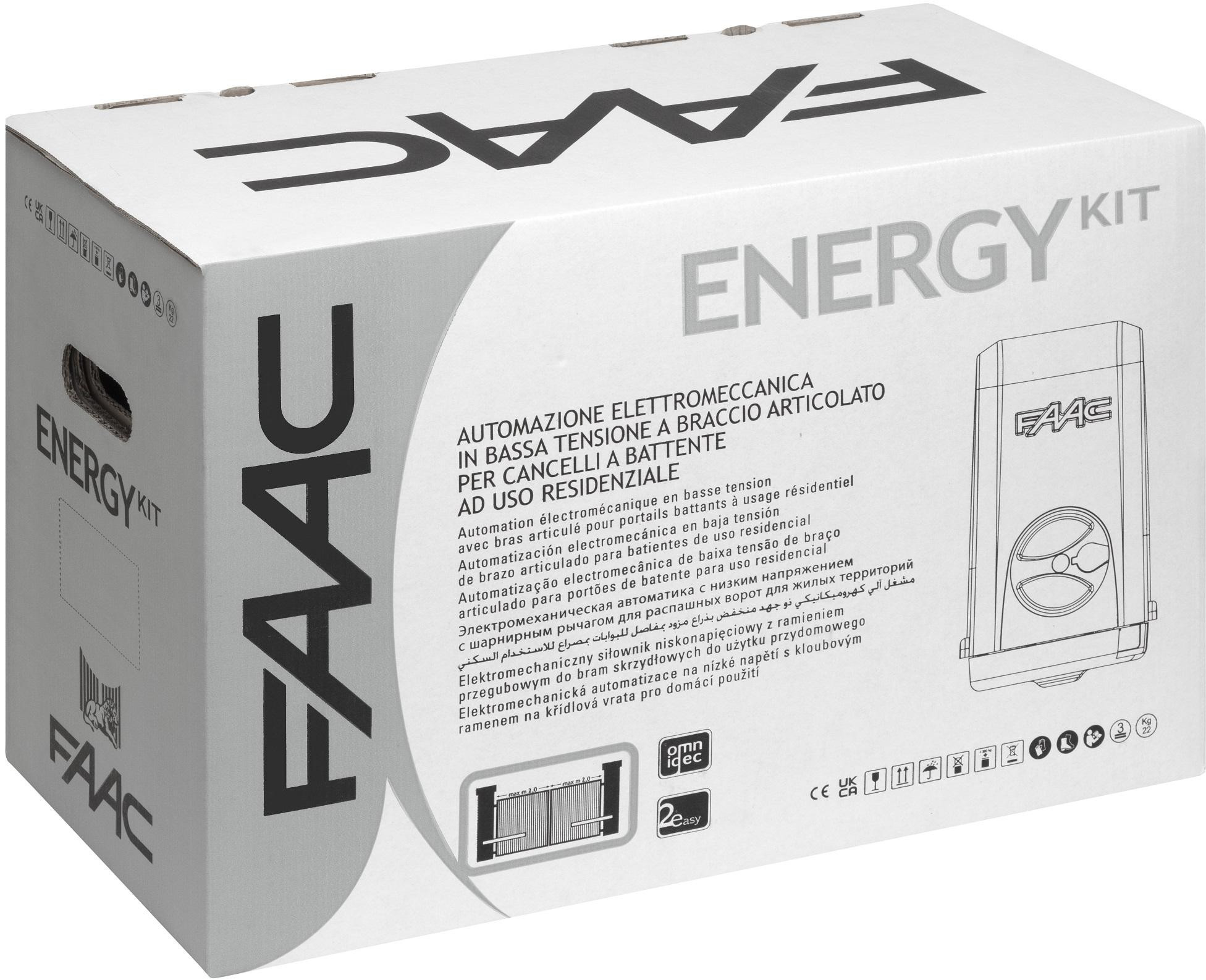 Zestaw Energy FDS - FAAC 392 24V do 5m bram dwuskrzydłowych-1922040
