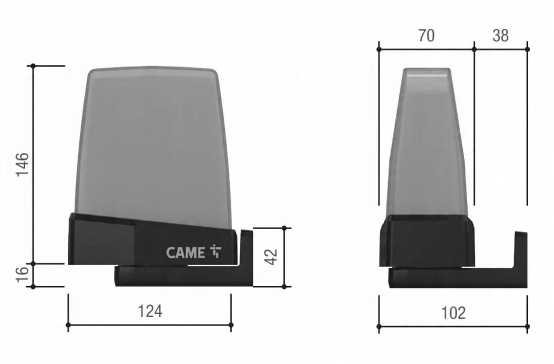 Lampa ostrzegawcza CAME KRX1FXSY 24/230V żółta (806LA-0030)-1867691