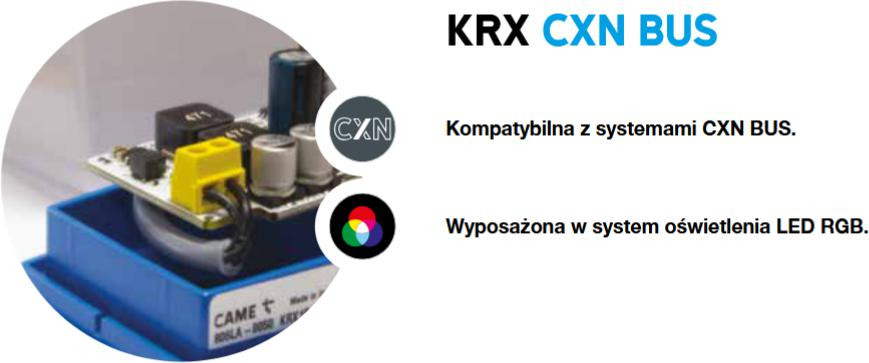 Lampa ostrzegawcza CAME KRX1B1RW BUS/RGB BIAŁA/wielokolorowa (806LA-0050)-1930864
