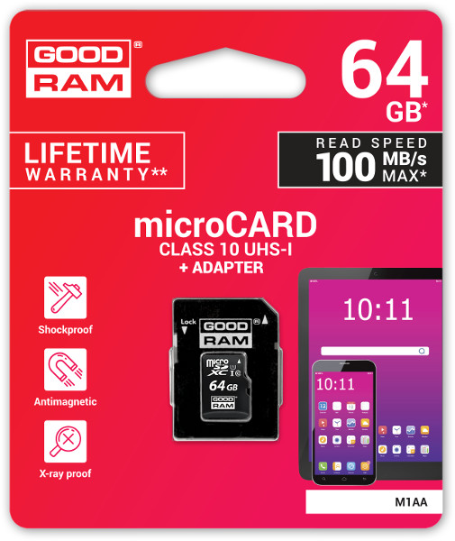 Karta pamięci microSD GOODRAM UHS-I 64GB-1895214