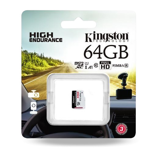Karta pamięci microSD Kingston High-Endurance UHS-I 64GB 24/7 (rejestratory i monitoring)-1897422