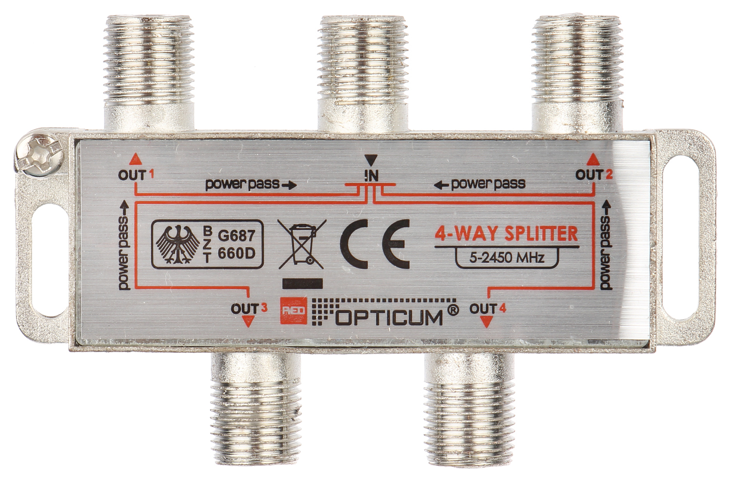 ROZGAŁĘŹNIK RI-4/1F-SAT-OPTI OPTICUM-1335038