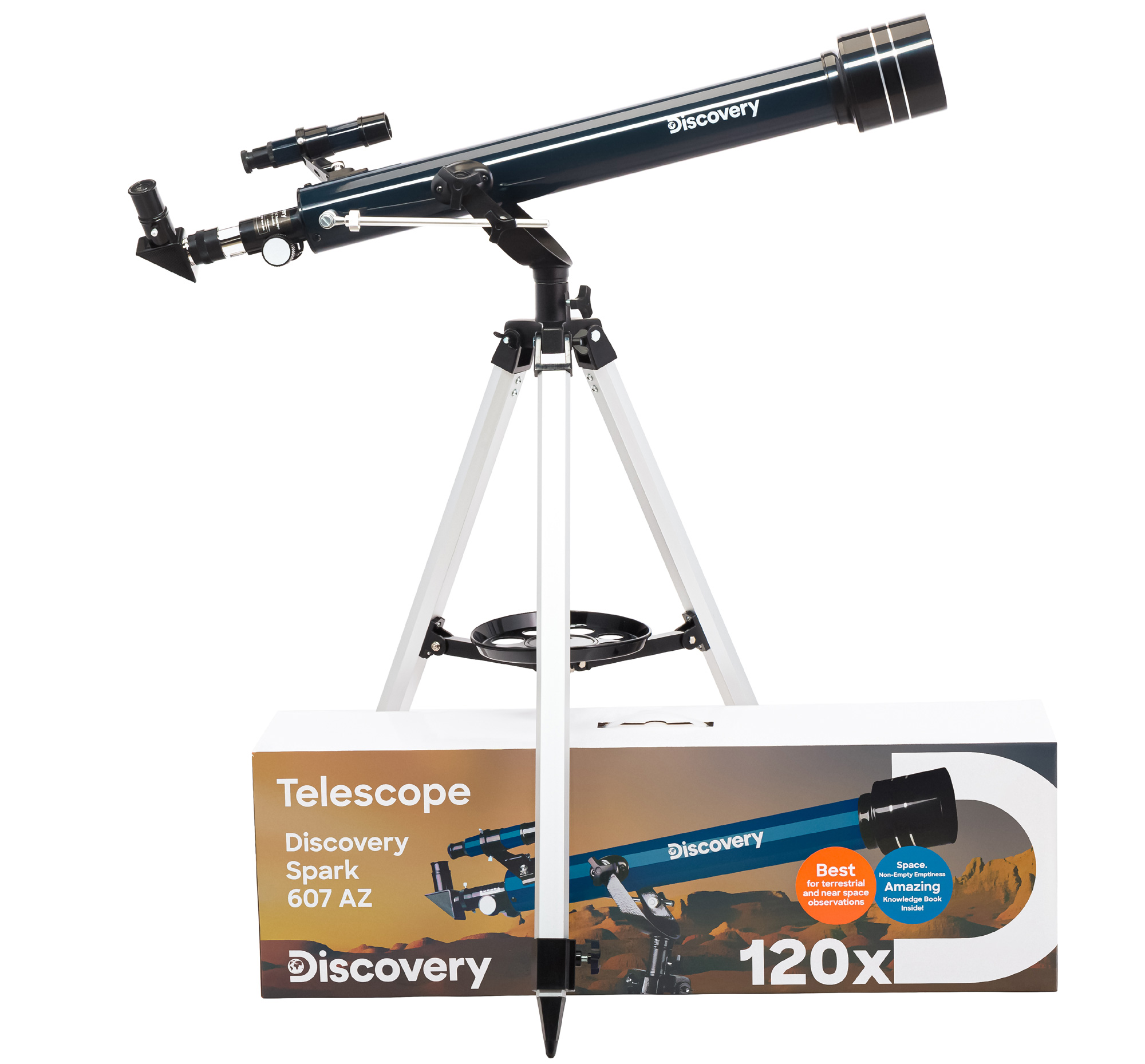 (PL) Teleskop Levenhuk Discovery Spark 607 AZ z książką-1542524