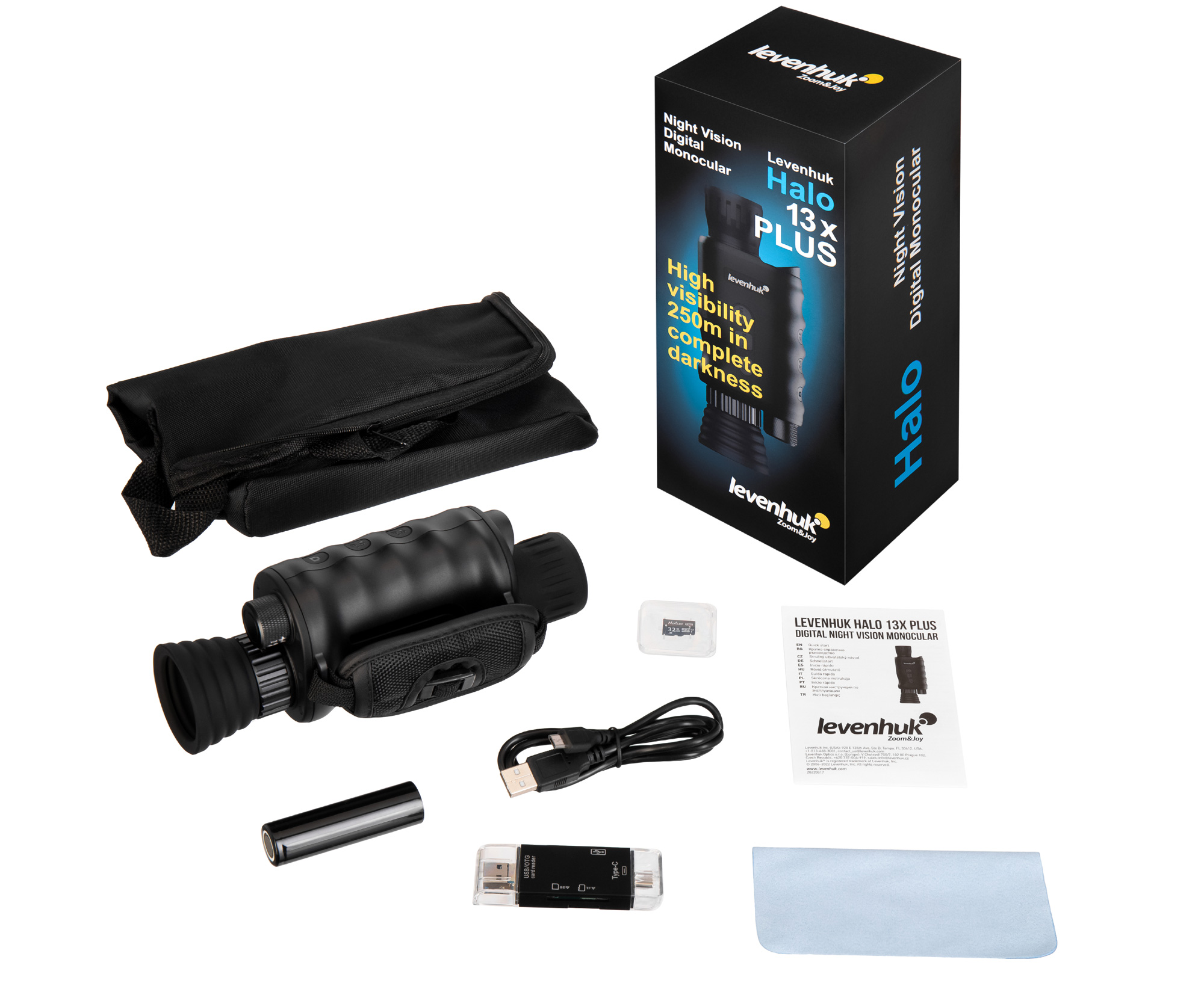 Cyfrowy monokular noktowizyjny Levenhuk Halo 13X PLUS-1542201