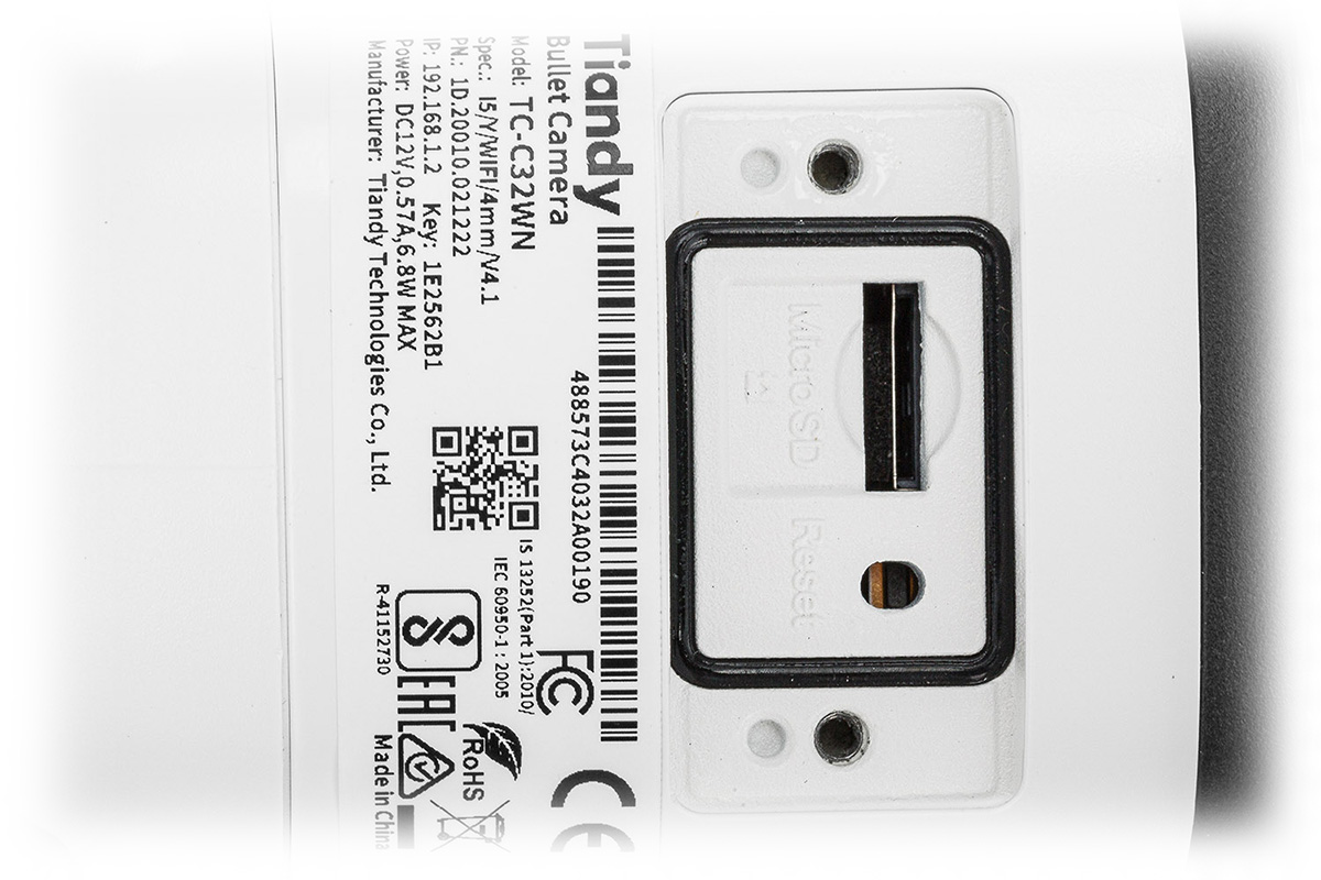 KAMERA IP TC-C32WN SPEC:I5/Y/WIFI/4MM/V4.1 WI-FI/Lite SERIES - 1080p 4mm TIANDY-1957465