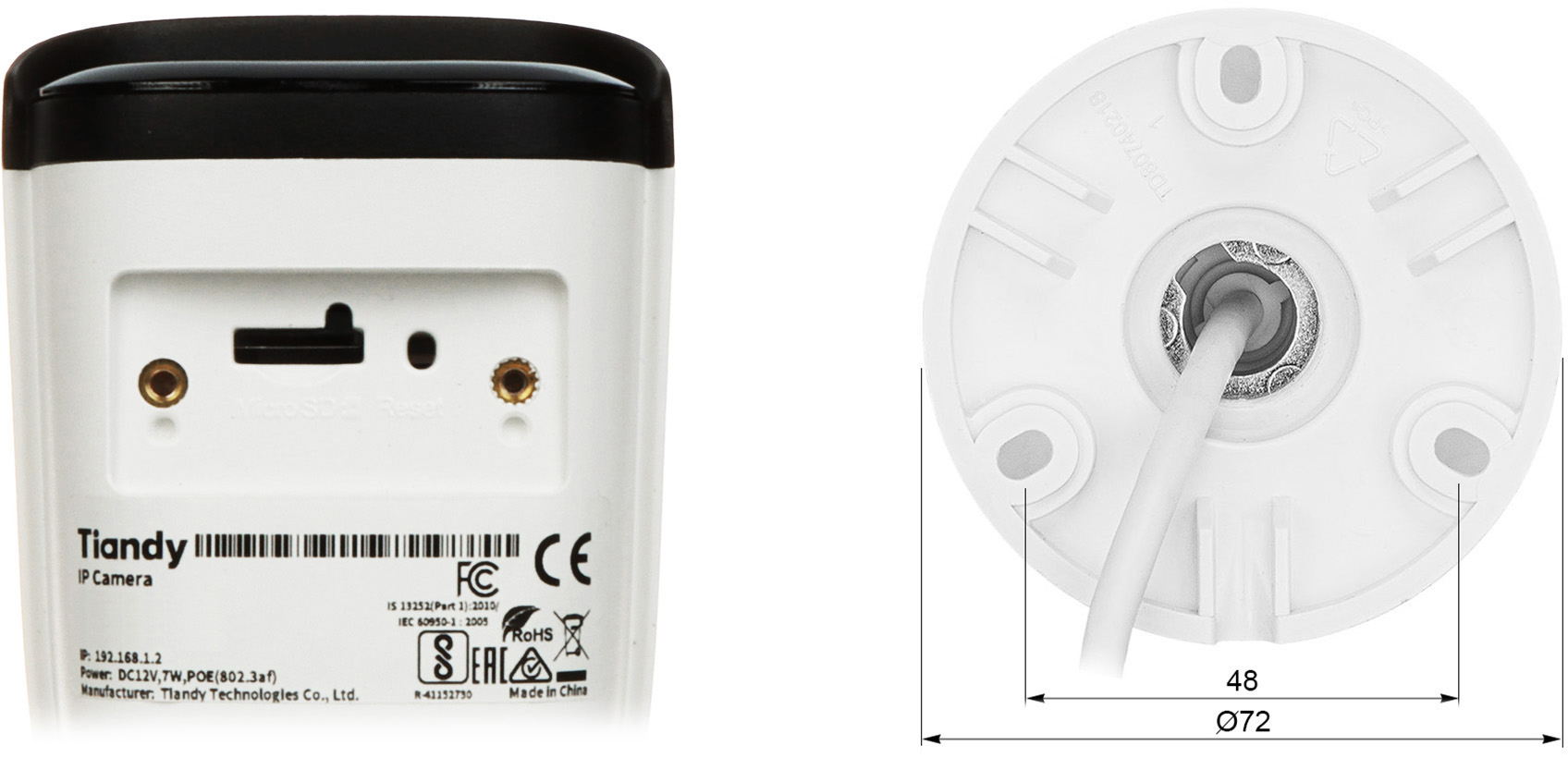 KAMERA IP TC-C32WS SPEC:I5W/E/Y/S/2.8MM/V5.0 LITE/COLOR MAKER SERIES - 1080p 4mm TIANDY-1956714