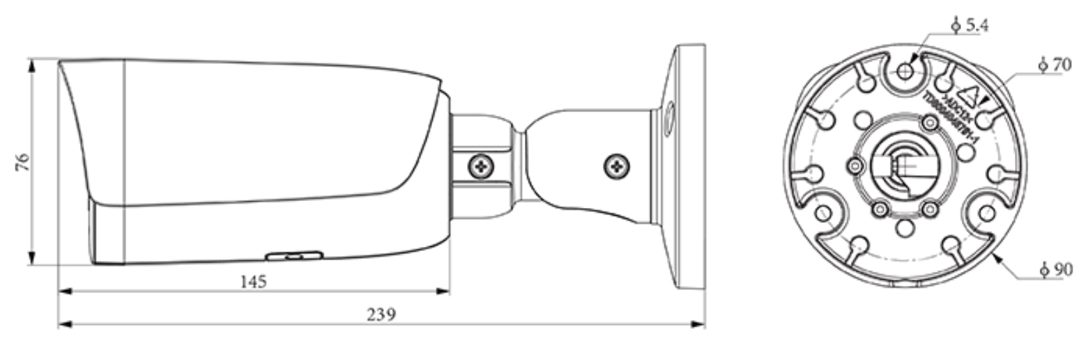 KAMERA IP TC-C35US 3LRA-28 Color Maker - 5Mpx 2.8mm TIANDY-1955719