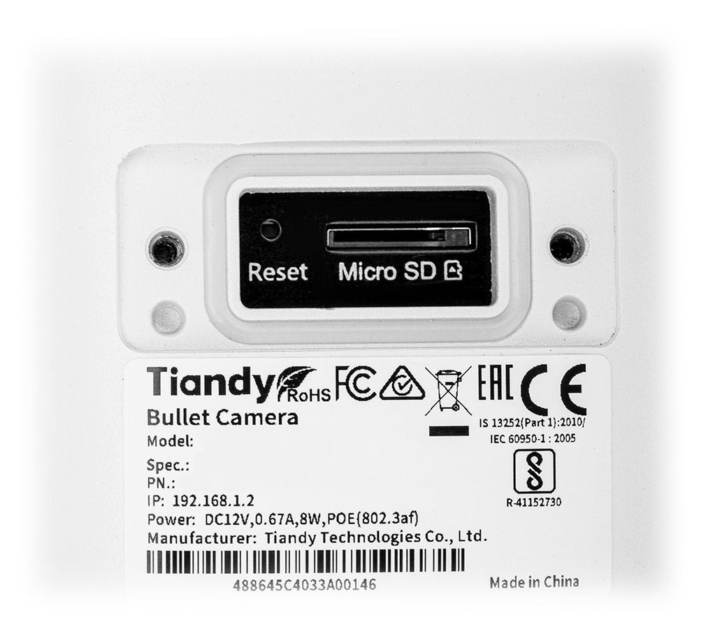 KAMERA IP TC-C38US SPEC:LK/I5W/E/Y/M/S/2.8MM/V4.0 Color Maker - 8Mpx 2.8mm TIANDY-1956846