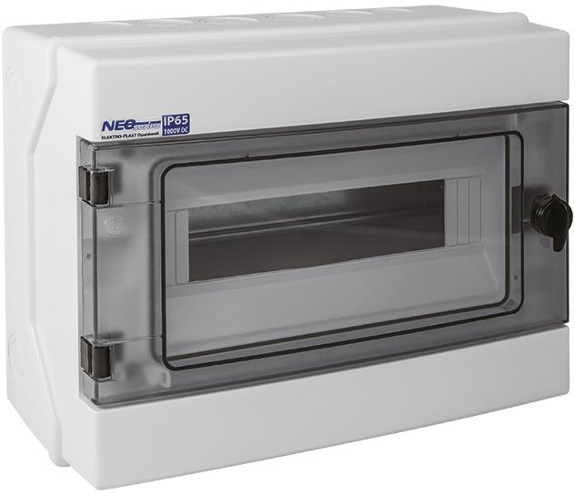 Rozdzielnica hermetyczna modułowa (500V AC, 1000V DC) 1x12 natynkowa (N+PE) IP65 RH-12-1767731
