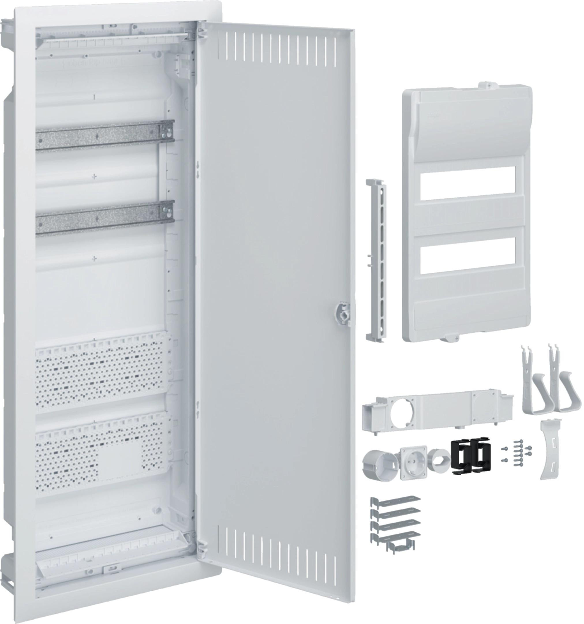 Rozdzielnica hybrydowa podtynkowa, 2 x12modułów, HAGER Volta VU602PLH-1920210