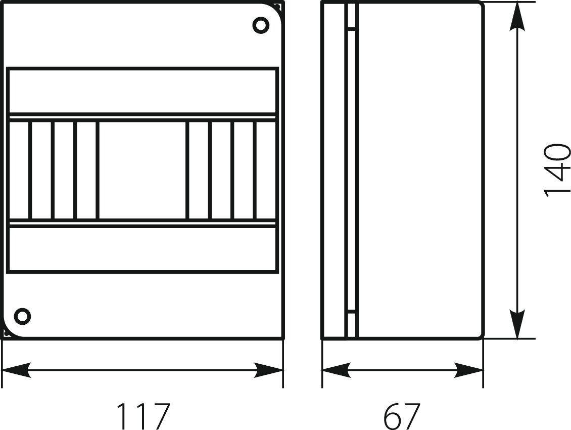 Rozdzielnica n/t RNO 6 IP30 140x117x67mm, biała | 5.6 Elektro-Plast Opatówek-1921127
