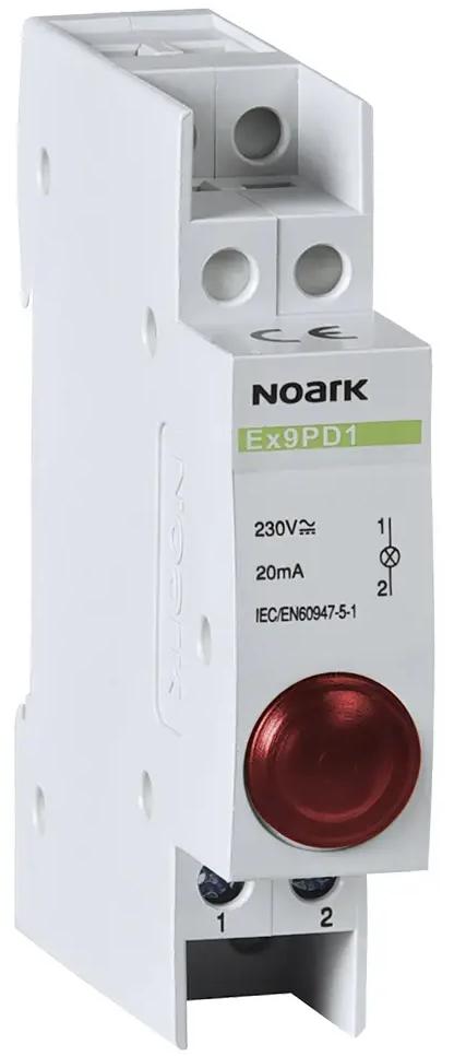 LAMPKA SYGNALIZACYJNA, 230V AC/DC, 1 CZERWONY LED Ex9PD1r Noark 102433 -1855455