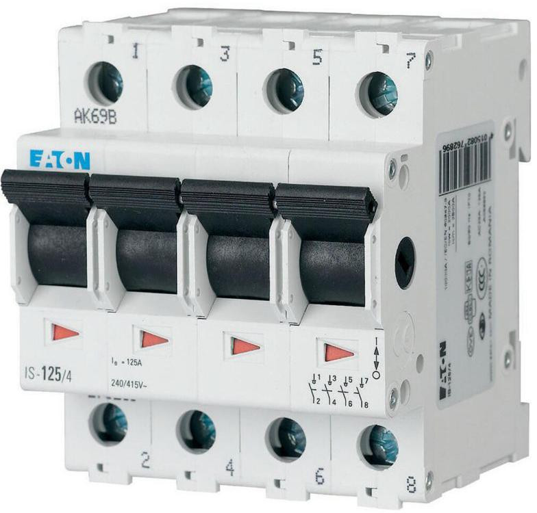 EATON ROZŁĄCZNIK IZOLACYJNY MODUŁOWY 100A 4Z 4P 4M 415V AC IS-100/4-1948187