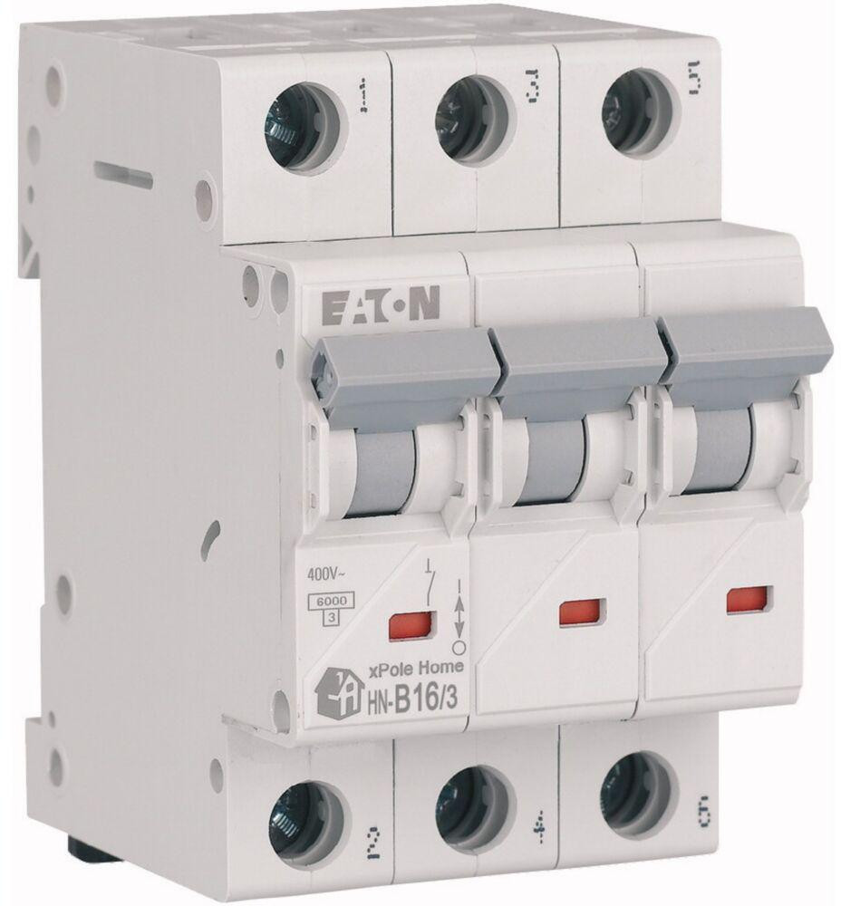 EATON WYŁĄCZNIK NADPRĄDOWY B 16A 3P 3M 6KA HN-B16/3-1948201