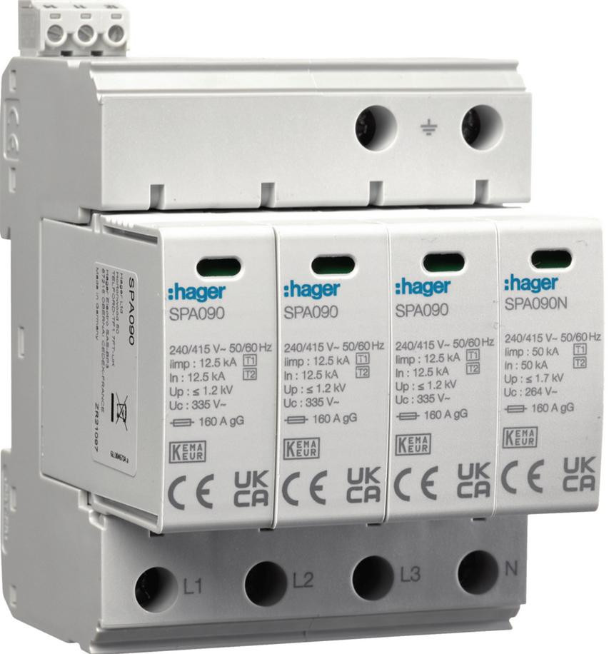 HAGER SPD Ogr. przepięć T1+T2 MOV 4P SPA931-1932274